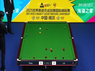 2025斯诺克国际锦标赛32进16 雷佩凡5-6赵心童（朱峰立） 20251104