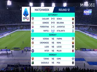 意甲联赛 那不勒斯VS亚特兰大 20251123