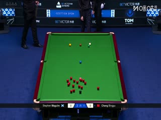 斯诺克苏格兰公开赛第一轮 斯蒂芬·马奎尔2-4常冰玉 20251216
