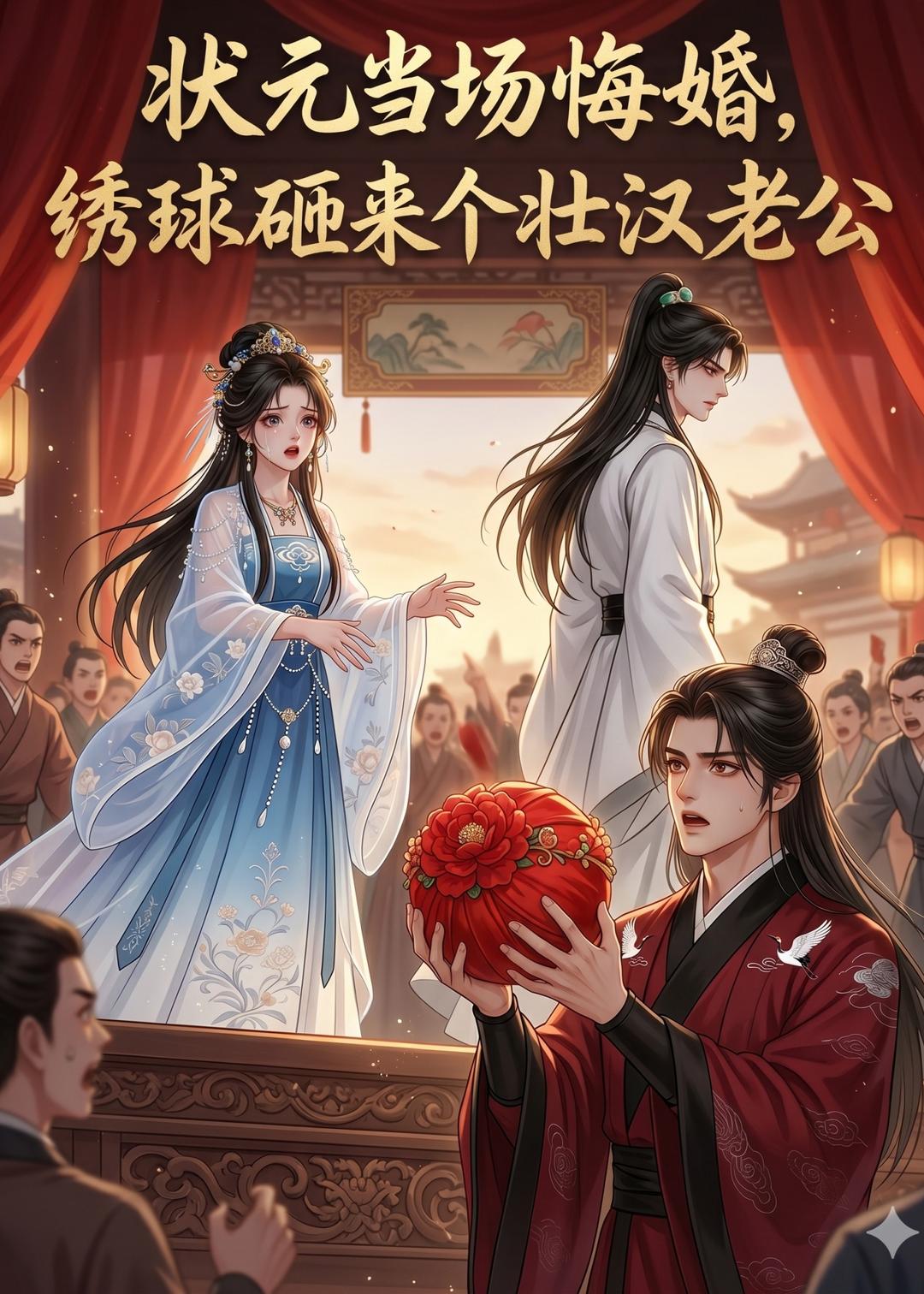 状元当场悔婚,绣球砸来个壮汉老公