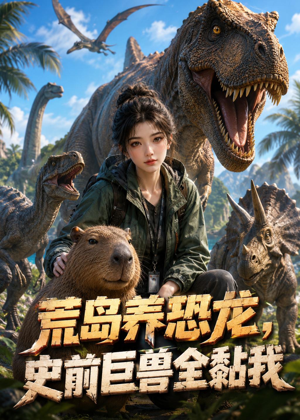 荒岛养恐龙，史前巨兽全黏我海报