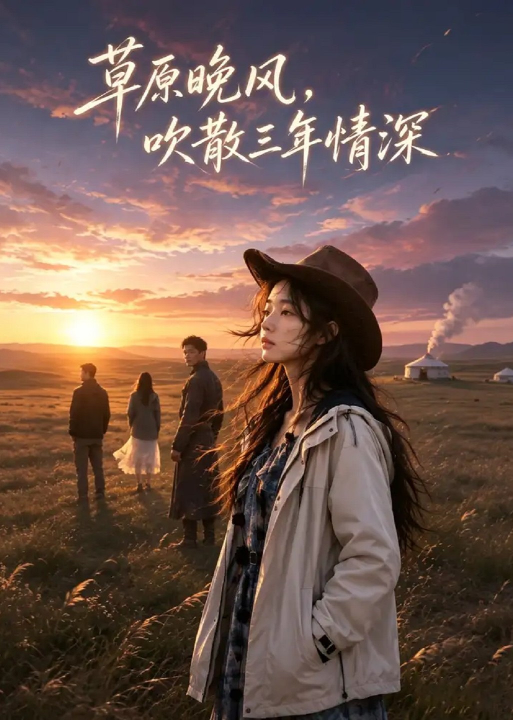 草原晚风，吹散三年情深