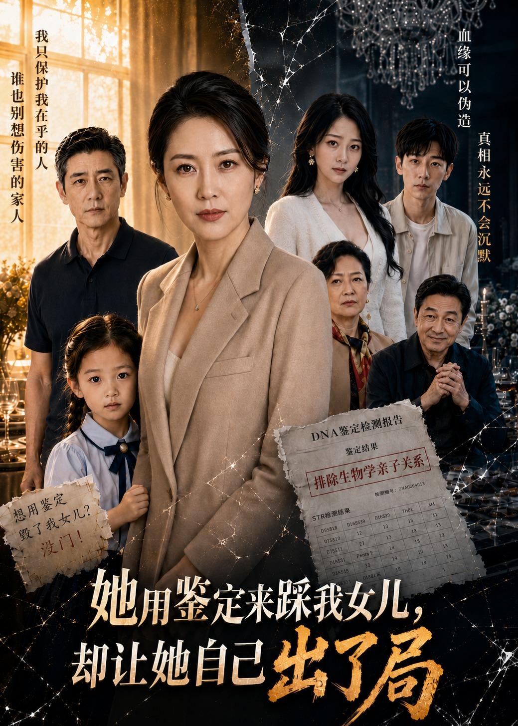 她用鉴定来踩我女儿，却让她自己出了局海报
