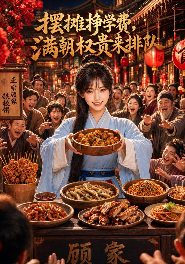摆摊挣学费，满朝权贵来排队