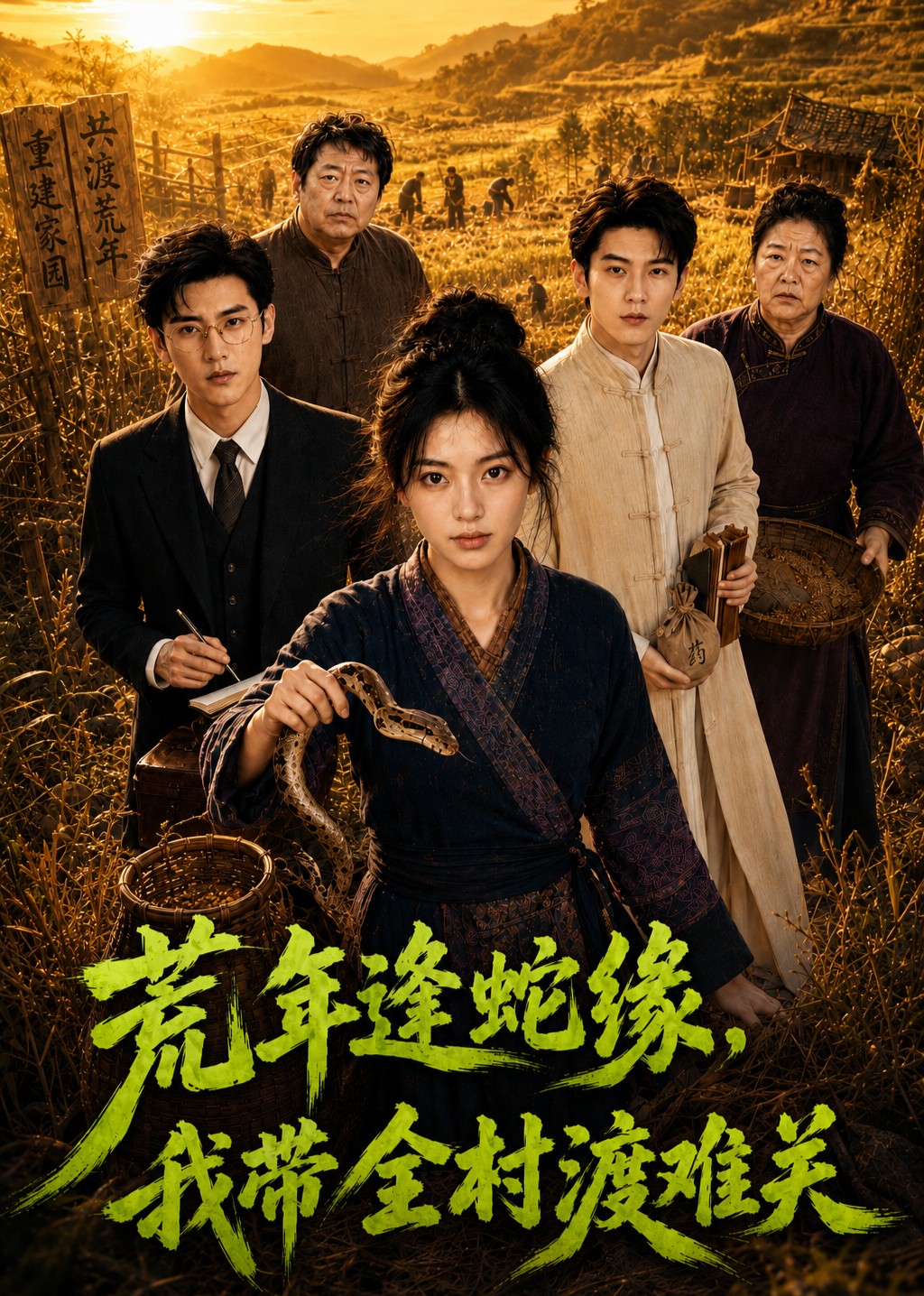 荒年逢蛇缘，我带全村渡难关