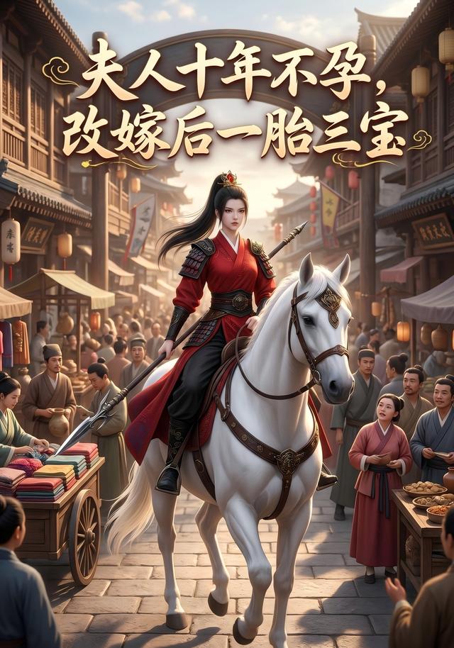 夫人十年,不孕改嫁后一胎三宝