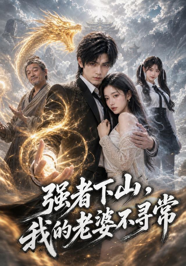《强者下山，我的老婆不寻常》AI漫剧封面