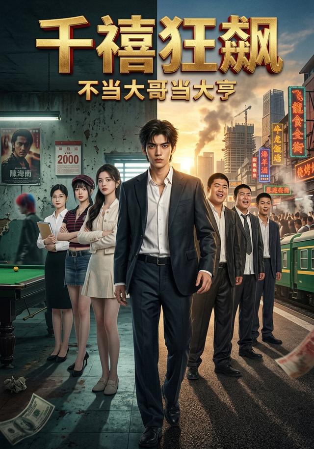 《千禧狂飙：不当大哥当大亨》AI漫剧封面