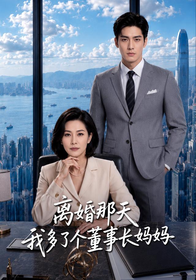 《离婚那天我多了个董事长妈妈》AI漫剧封面
