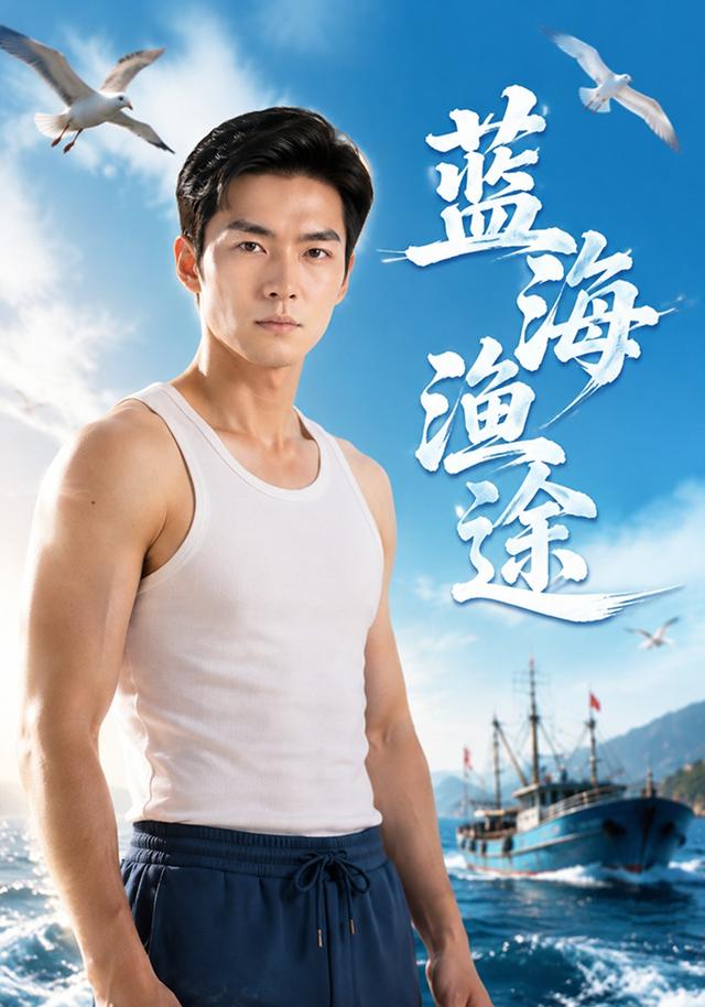《蓝海渔途》AI漫剧封面
