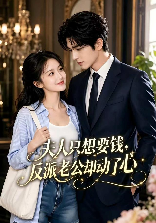 《夫人只想要钱，反派老公却动了心》AI漫剧封面