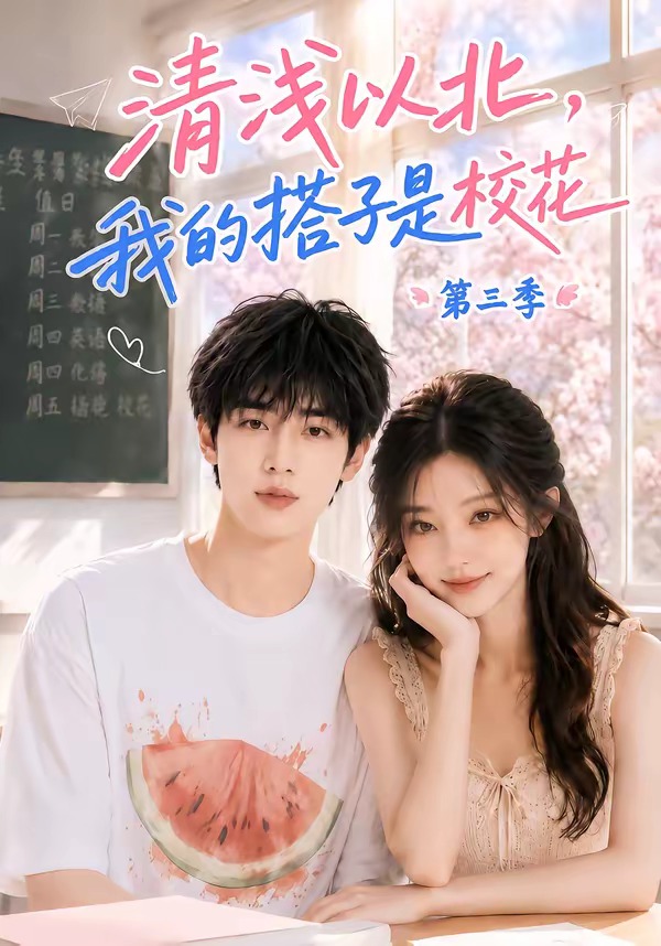 《清浅以北，我的搭子是校花第三季》AI漫剧封面