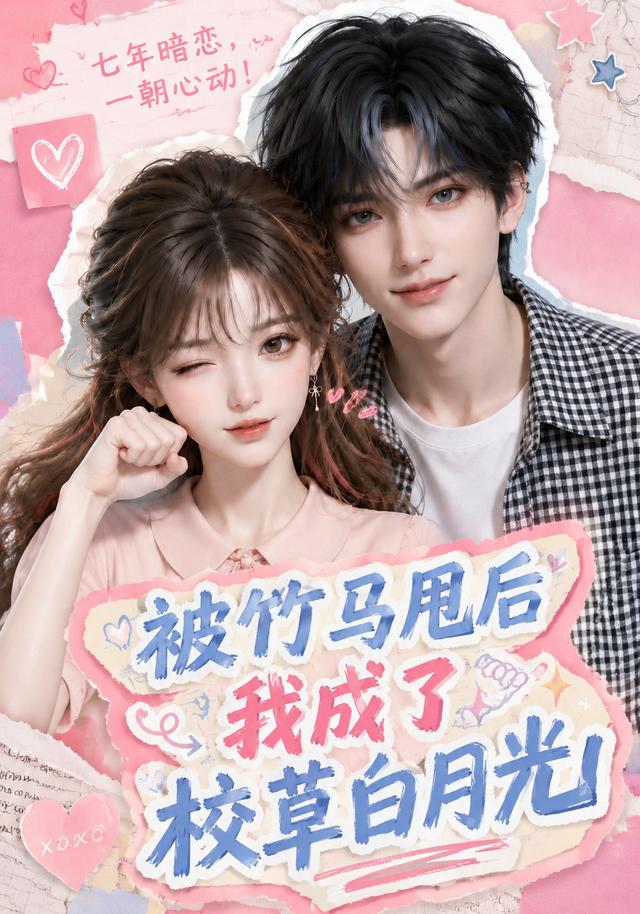 《被竹马甩后我成了校草白月光》AI漫剧封面