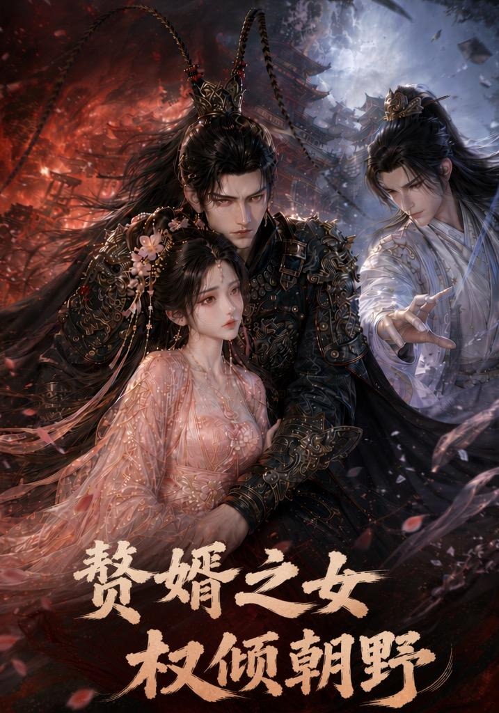 《赘婿之女权倾朝野》AI漫剧封面
