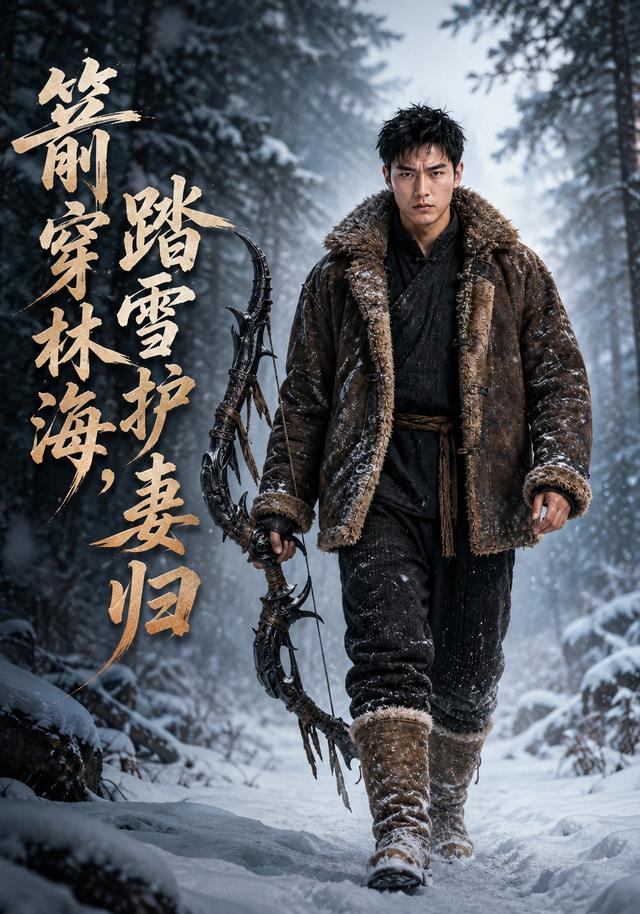《箭穿林海，踏雪护妻归》AI漫剧封面