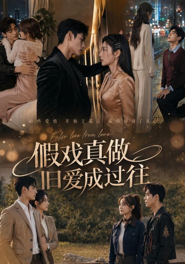 《假戏真做旧爱成过往》AI漫剧封面