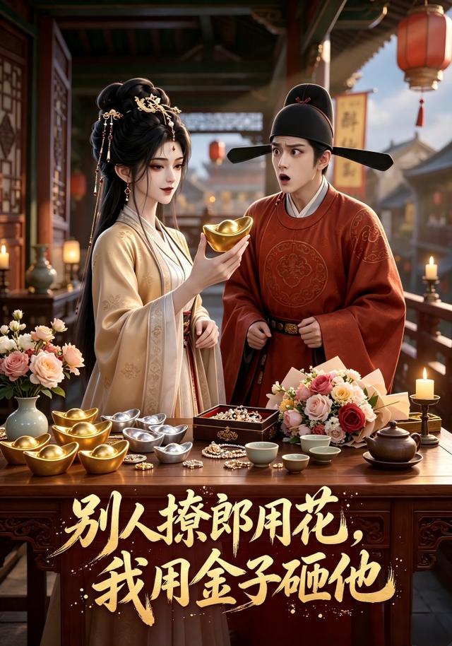别人撩郎用花,我用金子砸他